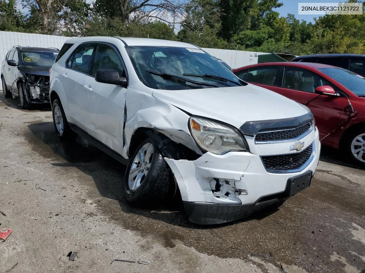 2012 Chevrolet Equinox Ls VIN: 2GNALBEK3C1121722 Lot: 70412734