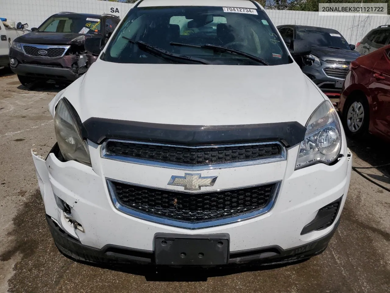 2012 Chevrolet Equinox Ls VIN: 2GNALBEK3C1121722 Lot: 70412734