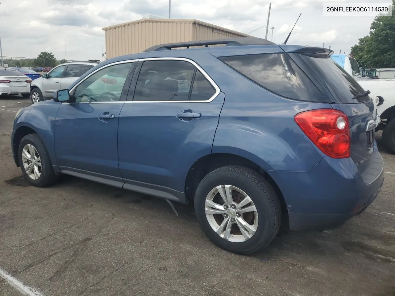 2012 Chevrolet Equinox Lt VIN: 2GNFLEEK0C6114530 Lot: 70491424