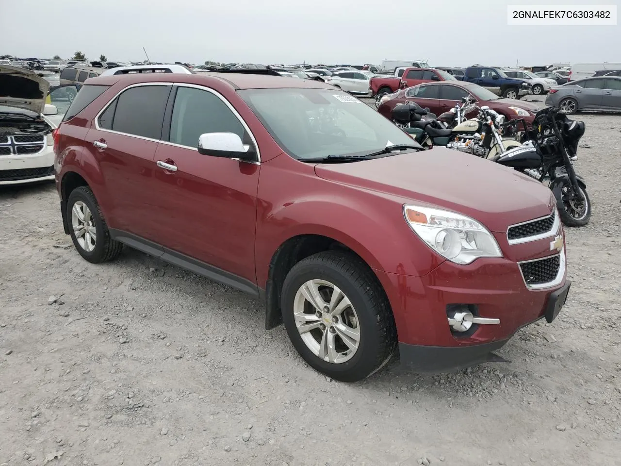 2012 Chevrolet Equinox Ltz VIN: 2GNALFEK7C6303482 Lot: 70533054