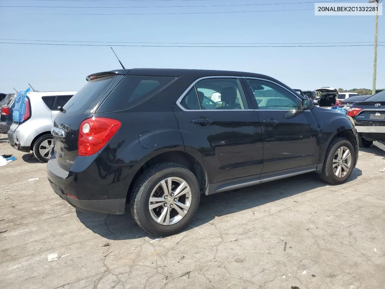 2GNALBEK2C1332281 2012 Chevrolet Equinox Ls