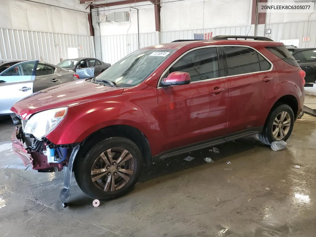 2012 Chevrolet Equinox Lt VIN: 2GNFLEEK8C6305077 Lot: 71210874