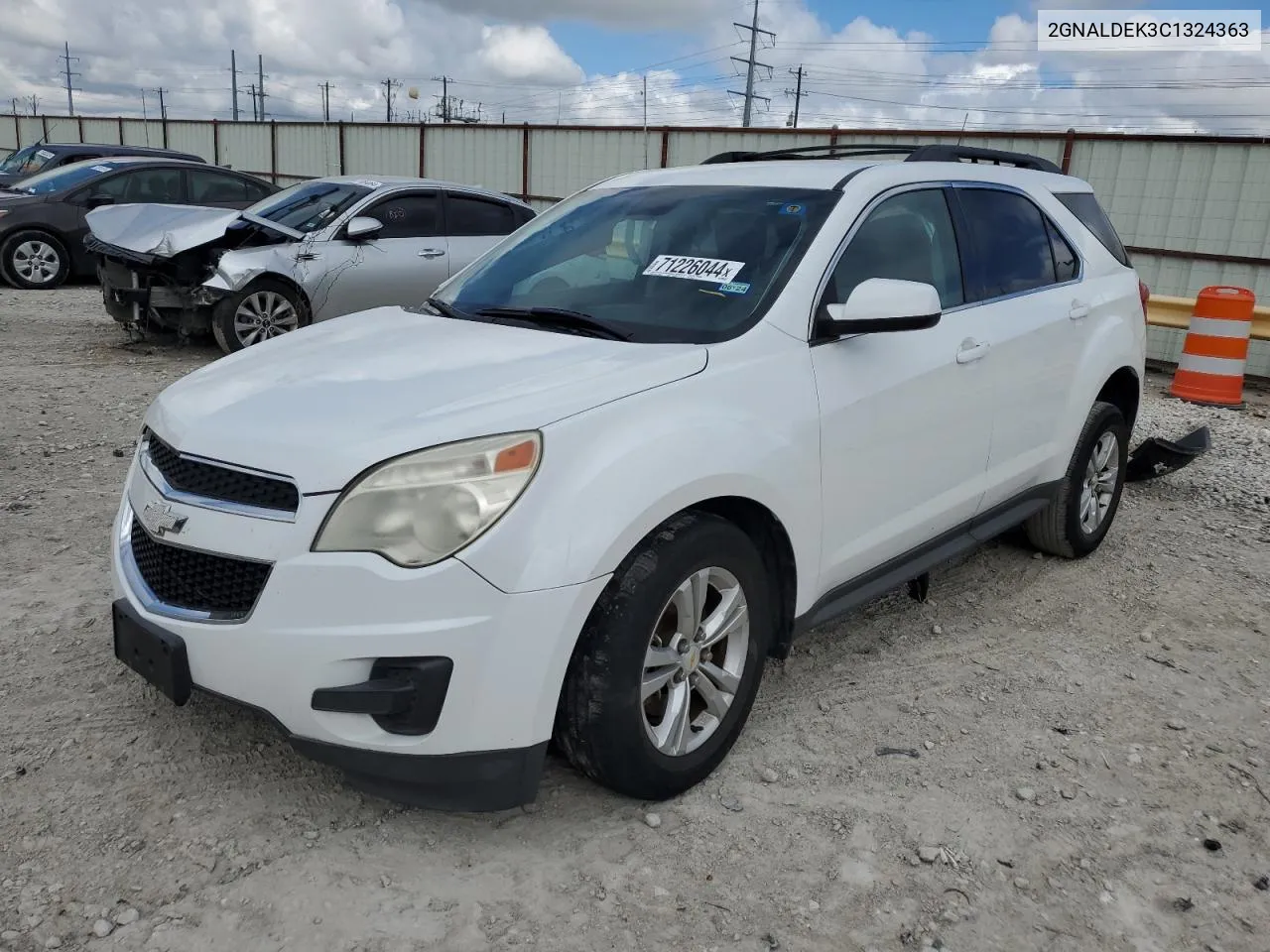 2012 Chevrolet Equinox Lt VIN: 2GNALDEK3C1324363 Lot: 71226044