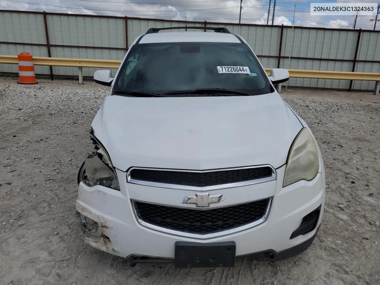 2012 Chevrolet Equinox Lt VIN: 2GNALDEK3C1324363 Lot: 71226044