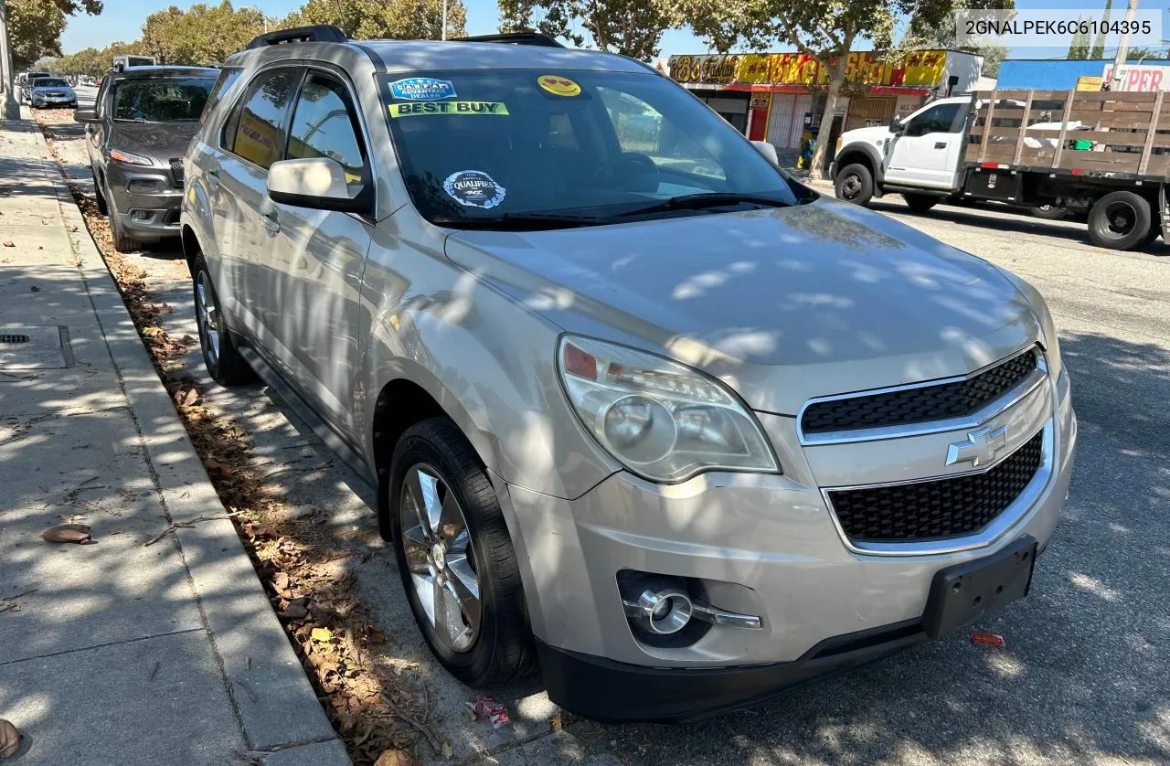 2GNALPEK6C6104395 2012 Chevrolet Equinox Lt