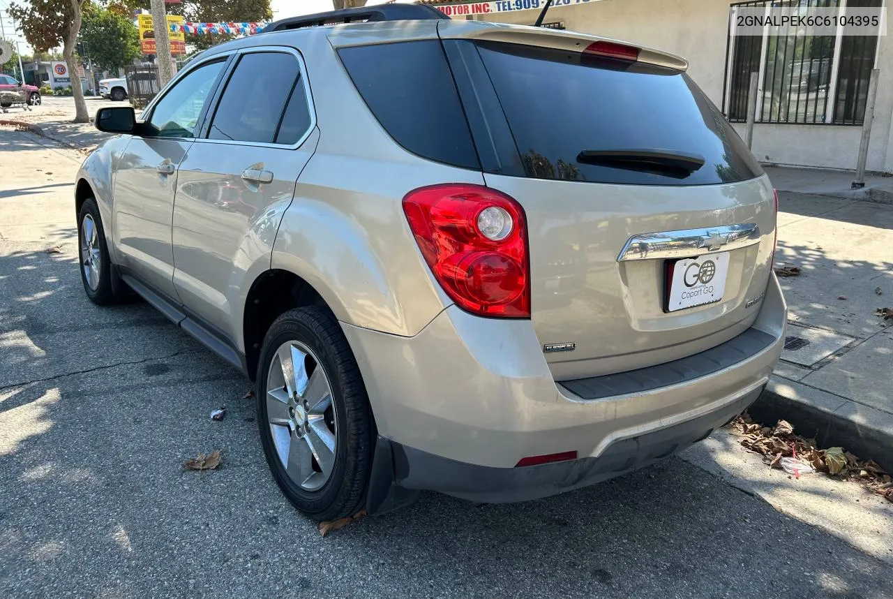 2012 Chevrolet Equinox Lt VIN: 2GNALPEK6C6104395 Lot: 71410954