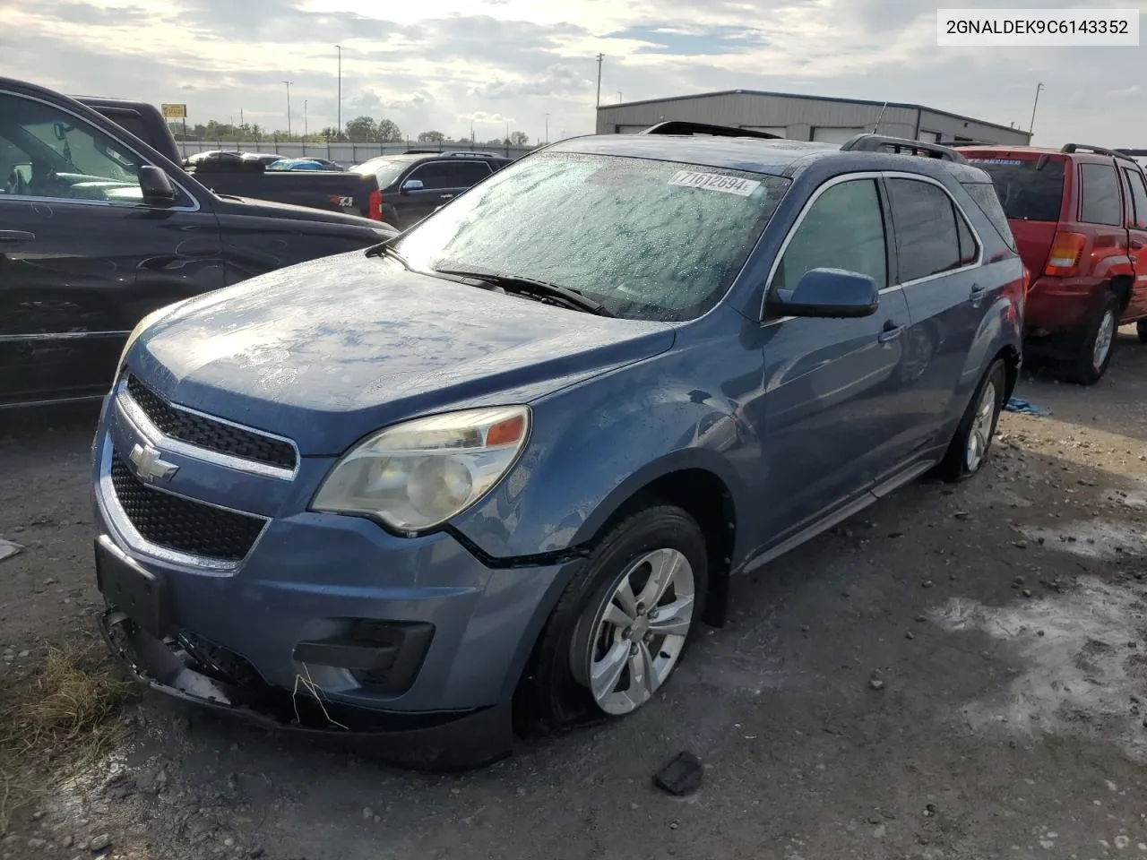 2012 Chevrolet Equinox Lt VIN: 2GNALDEK9C6143352 Lot: 71612694