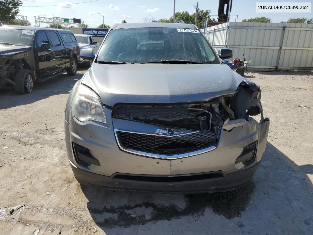 2GNALDEK7C6395262 2012 Chevrolet Equinox Lt