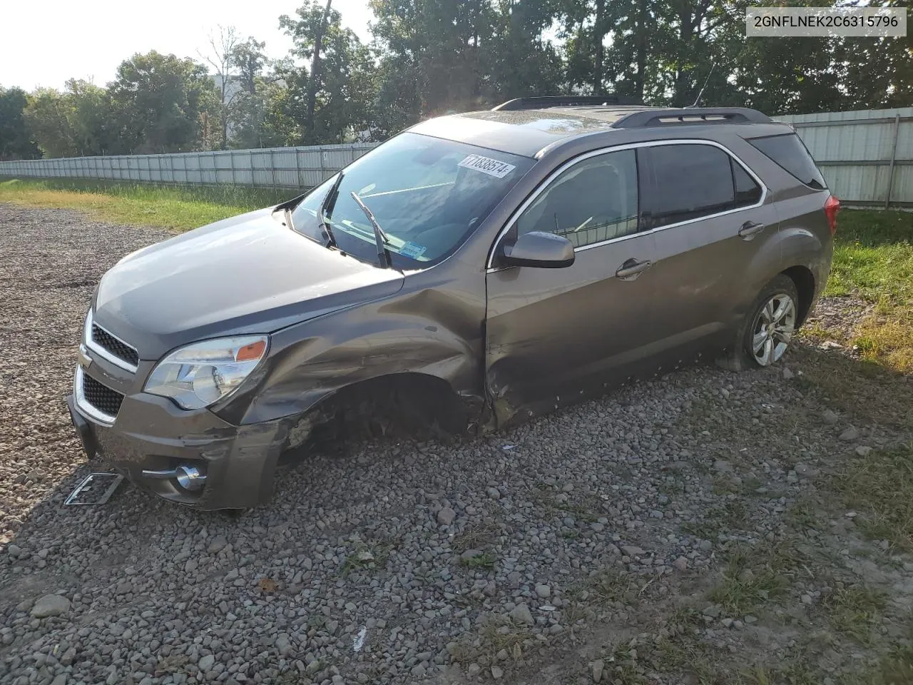 2GNFLNEK2C6315796 2012 Chevrolet Equinox Lt