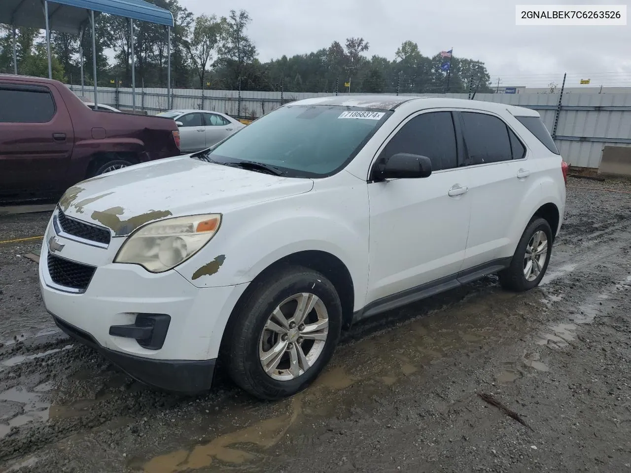 2GNALBEK7C6263526 2012 Chevrolet Equinox Ls