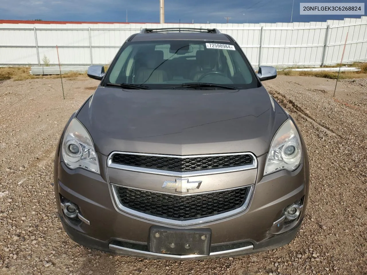 2012 Chevrolet Equinox Ltz VIN: 2GNFLGEK3C6268824 Lot: 72598984