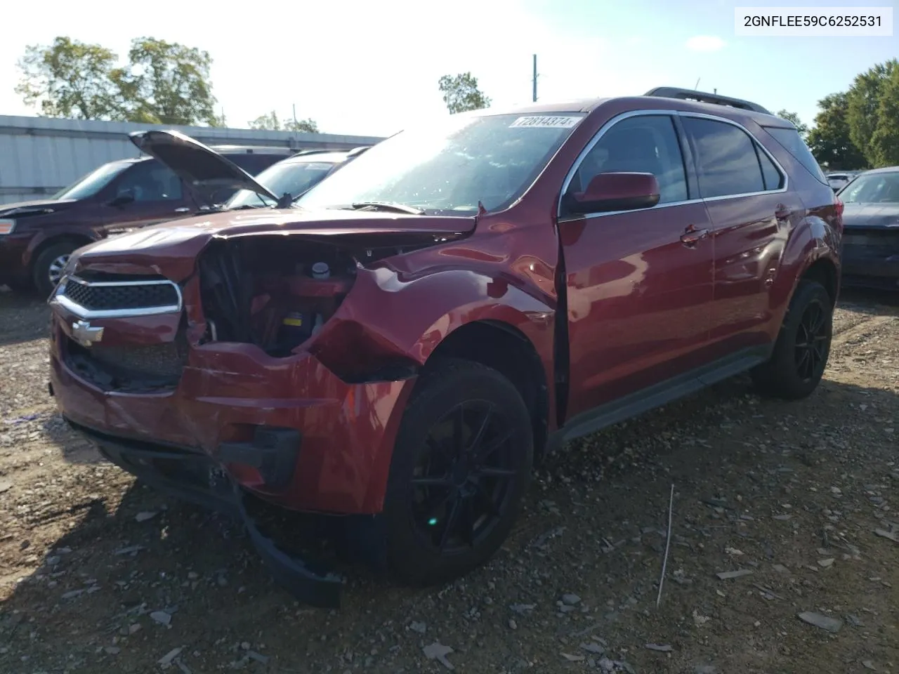 2012 Chevrolet Equinox Lt VIN: 2GNFLEE59C6252531 Lot: 72814374