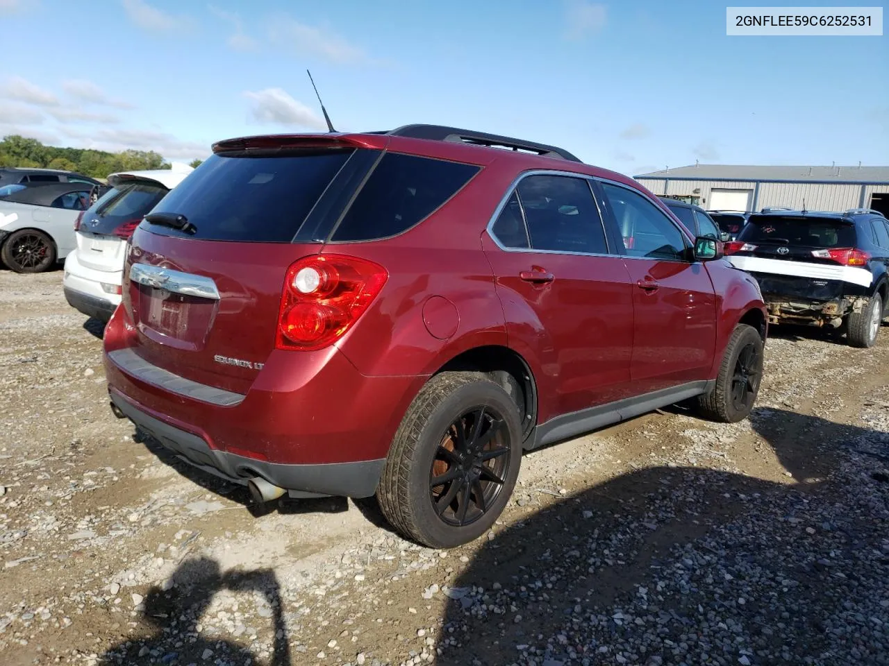 2012 Chevrolet Equinox Lt VIN: 2GNFLEE59C6252531 Lot: 72814374