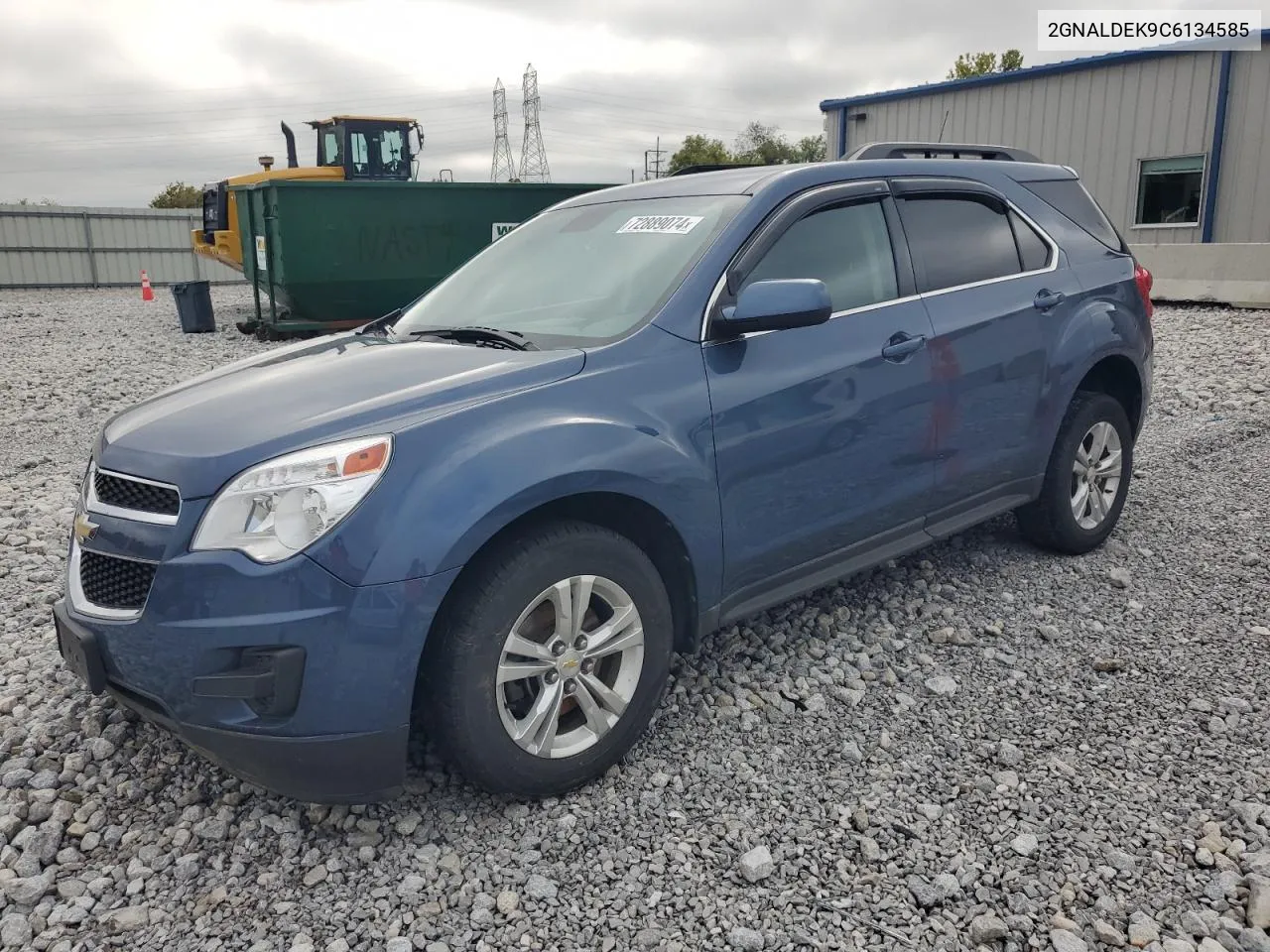 2012 Chevrolet Equinox Lt VIN: 2GNALDEK9C6134585 Lot: 72889074