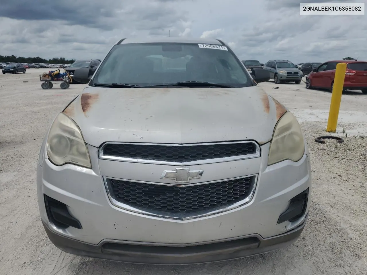 2012 Chevrolet Equinox Ls VIN: 2GNALBEK1C6358082 Lot: 72968824