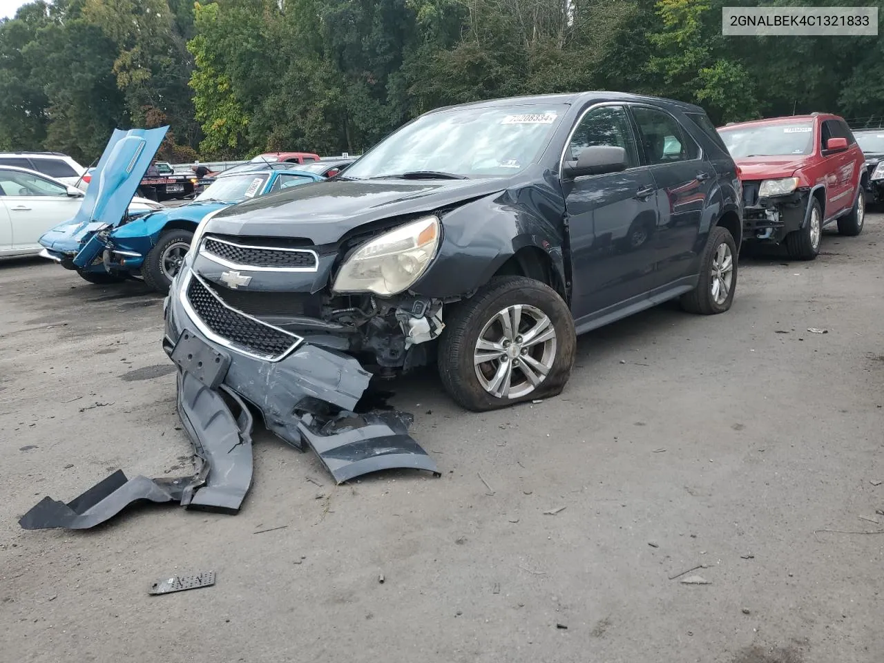 2012 Chevrolet Equinox Ls VIN: 2GNALBEK4C1321833 Lot: 73208334