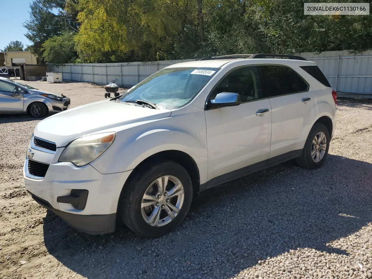 2012 Chevrolet Equinox Lt VIN: 2GNALDEK6C1130166 Lot: 73480534