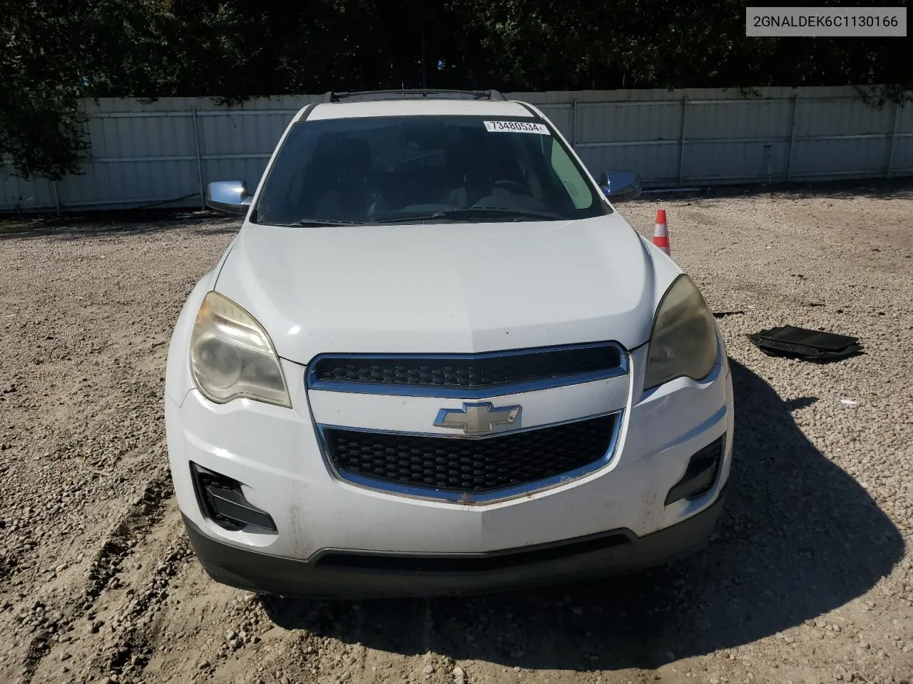 2012 Chevrolet Equinox Lt VIN: 2GNALDEK6C1130166 Lot: 73480534