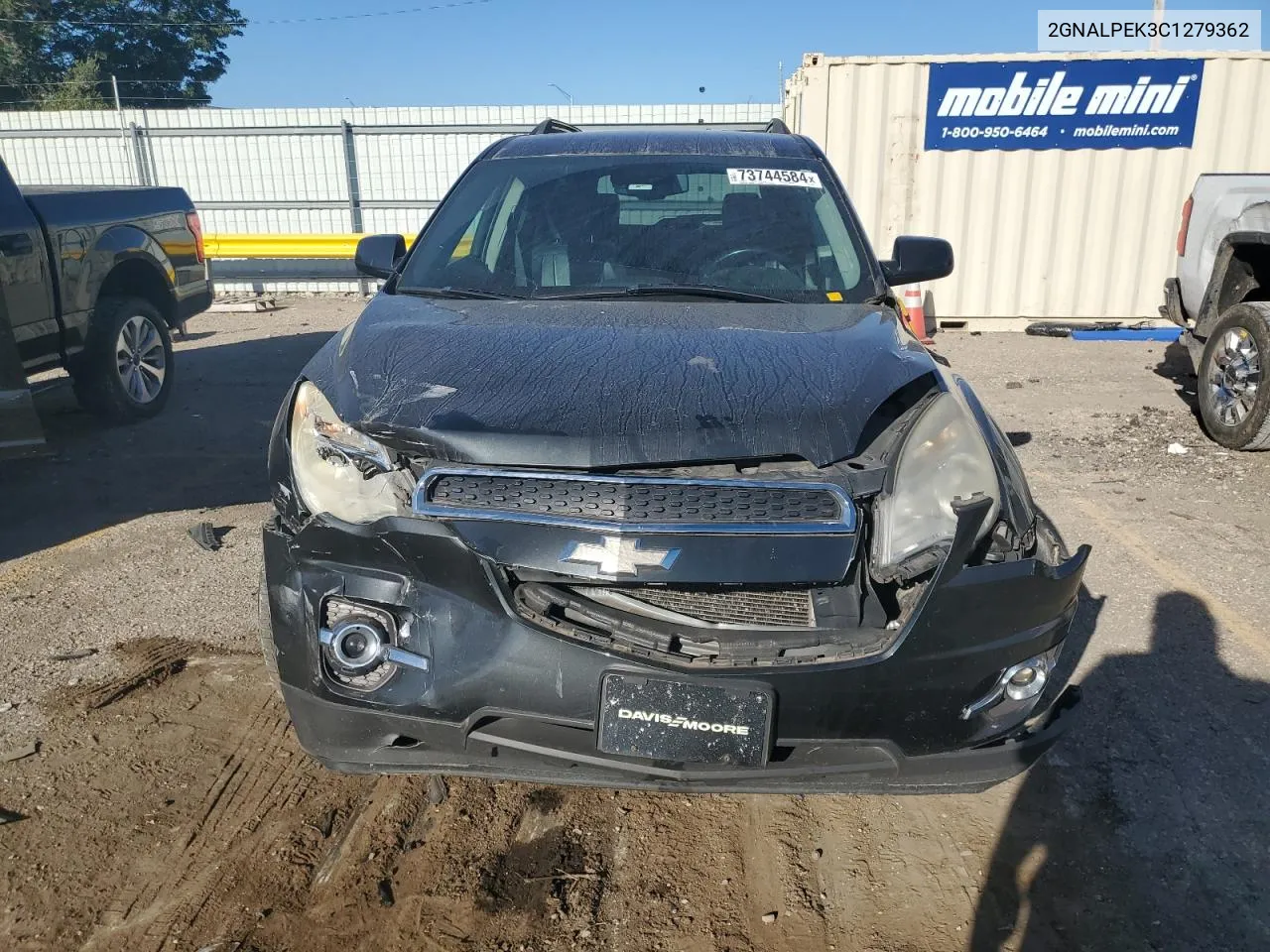 2012 Chevrolet Equinox Lt VIN: 2GNALPEK3C1279362 Lot: 73744584