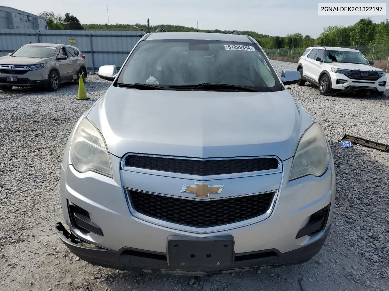 2012 Chevrolet Equinox Lt VIN: 2GNALDEK2C1322197 Lot: 74370164