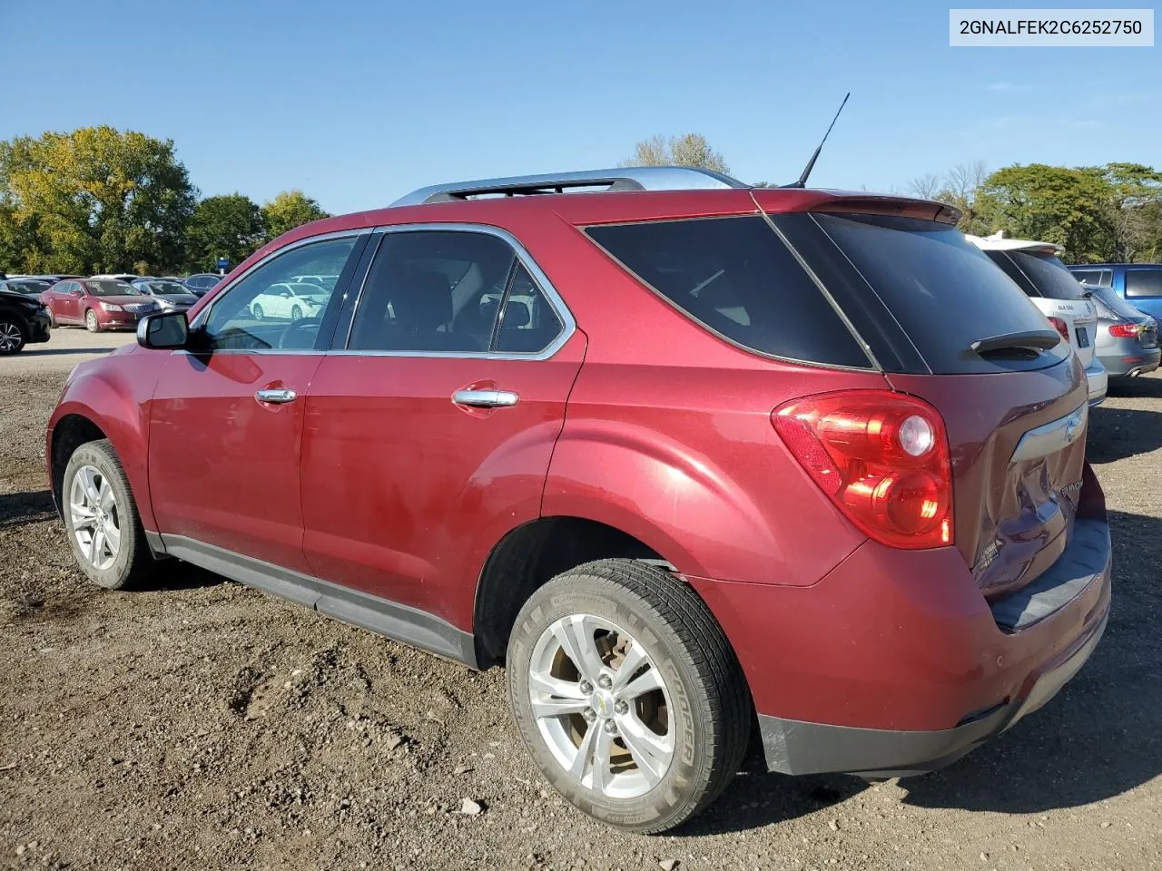 2012 Chevrolet Equinox Ltz VIN: 2GNALFEK2C6252750 Lot: 74662464