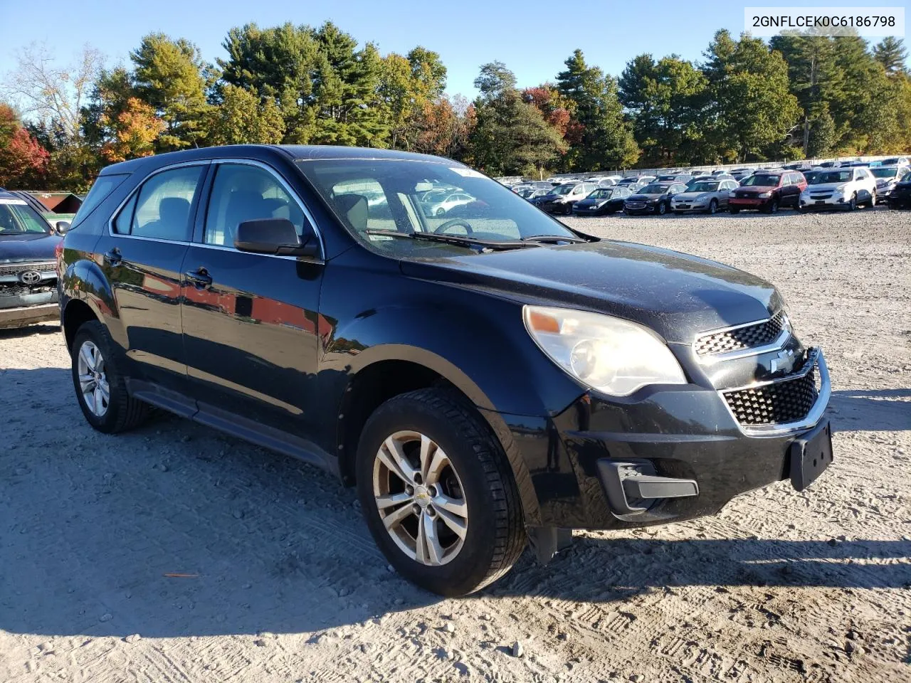 2012 Chevrolet Equinox Ls VIN: 2GNFLCEK0C6186798 Lot: 75348724