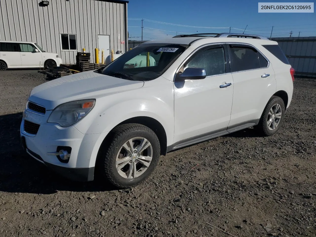 2012 Chevrolet Equinox Ltz VIN: 2GNFLGEK2C6120695 Lot: 75508754