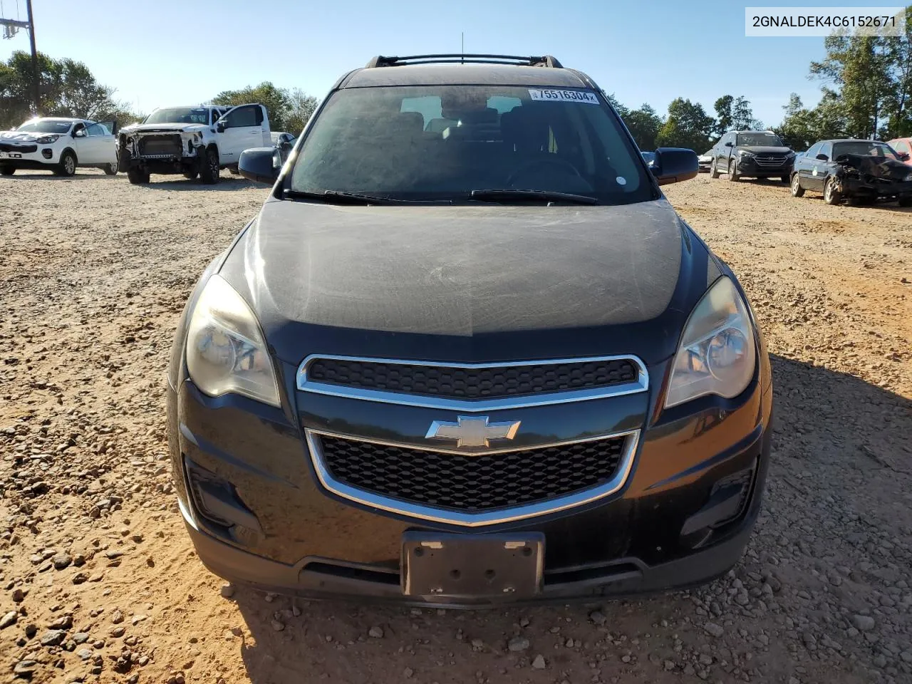 2012 Chevrolet Equinox Lt VIN: 2GNALDEK4C6152671 Lot: 75516304