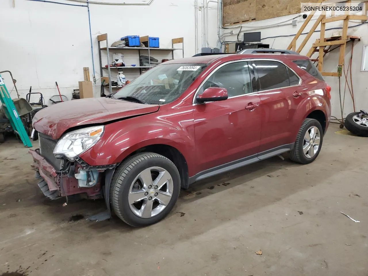 2012 Chevrolet Equinox Lt VIN: 2GNFLNEK0C6235204 Lot: 76063994