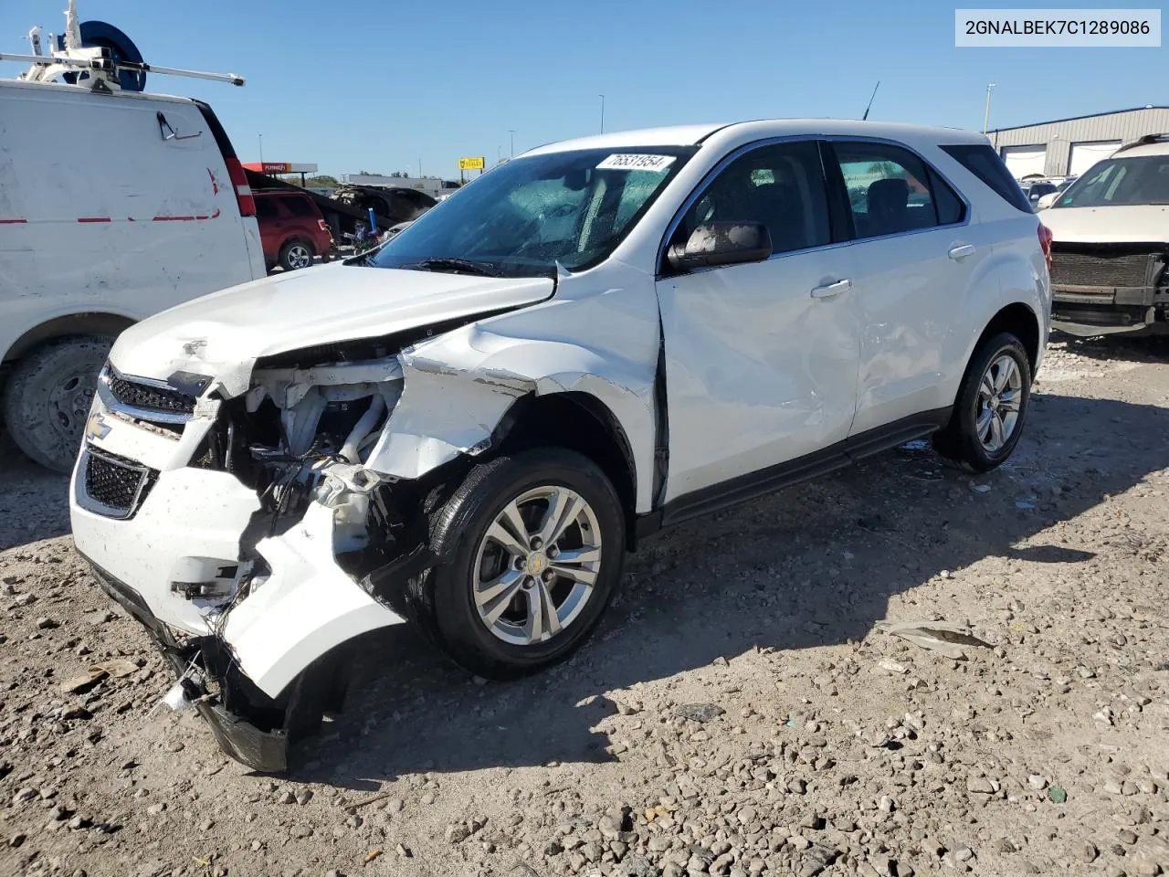 2012 Chevrolet Equinox Ls VIN: 2GNALBEK7C1289086 Lot: 76531954