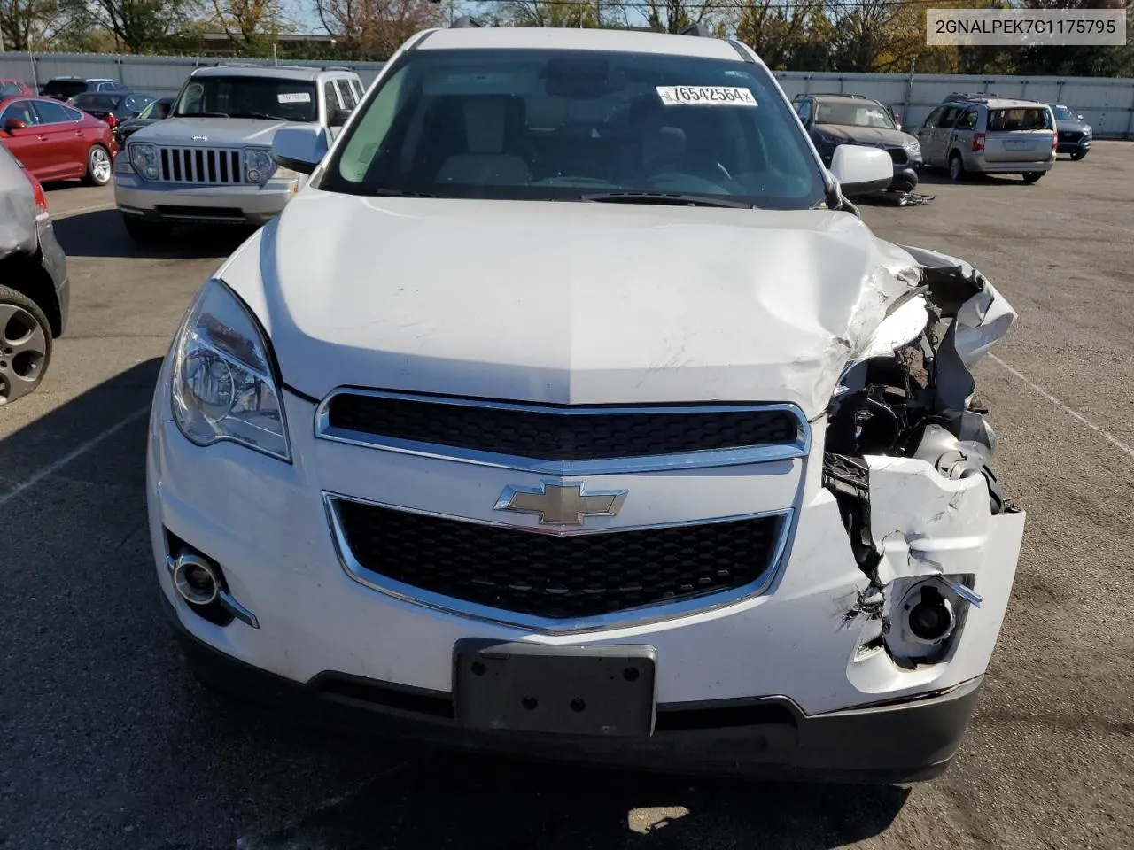 2012 Chevrolet Equinox Lt VIN: 2GNALPEK7C1175795 Lot: 76542564