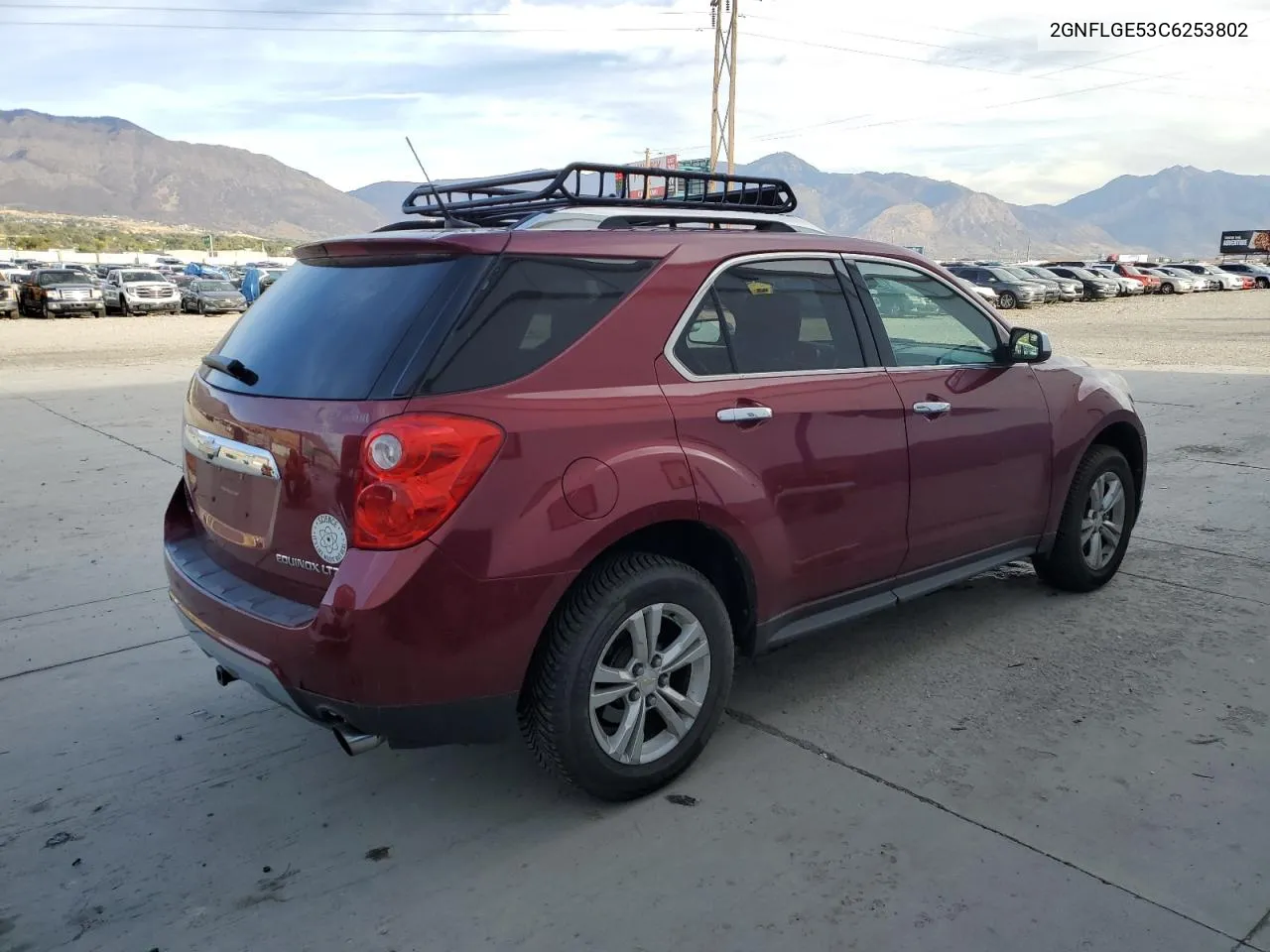 2012 Chevrolet Equinox Ltz VIN: 2GNFLGE53C6253802 Lot: 76830564