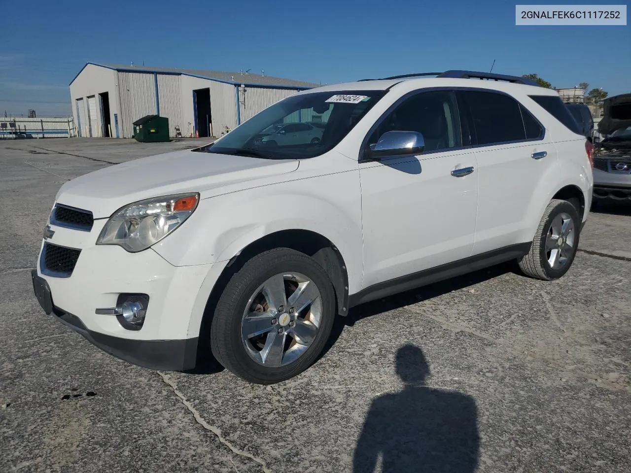 2012 Chevrolet Equinox Ltz VIN: 2GNALFEK6C1117252 Lot: 77084624