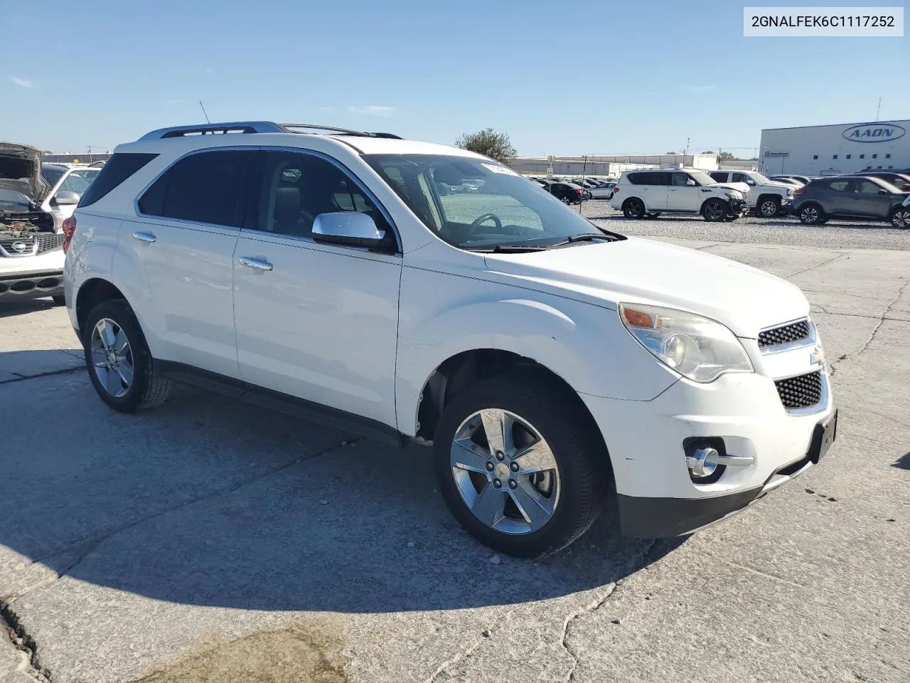 2012 Chevrolet Equinox Ltz VIN: 2GNALFEK6C1117252 Lot: 77084624