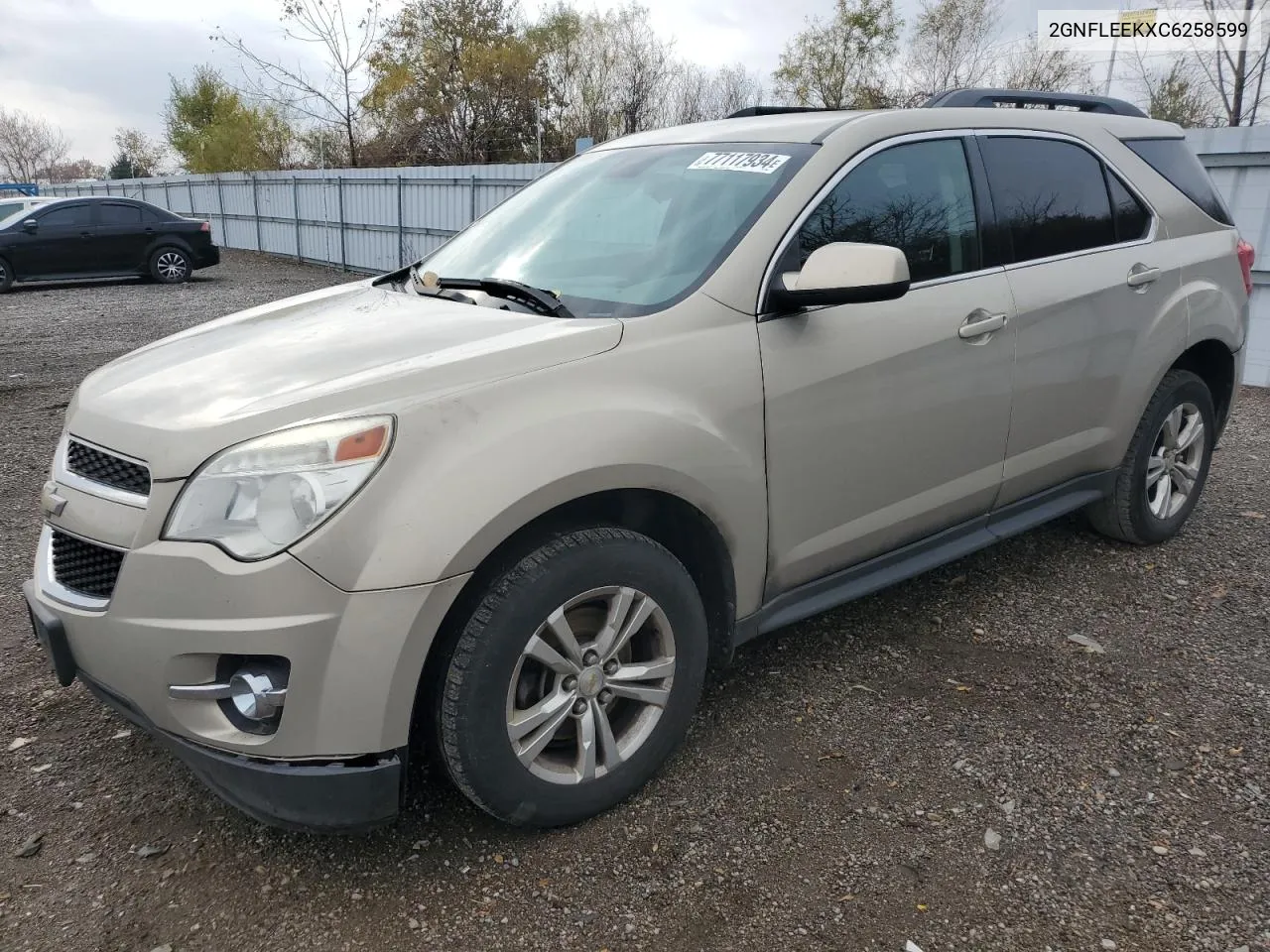 2012 Chevrolet Equinox Lt VIN: 2GNFLEEKXC6258599 Lot: 77117934