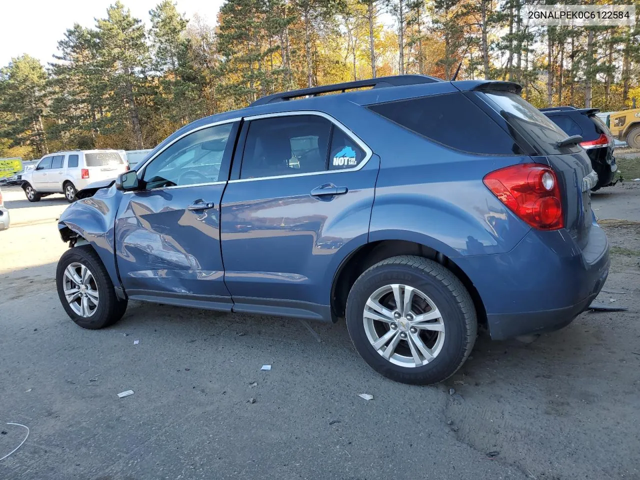 2012 Chevrolet Equinox Lt VIN: 2GNALPEK0C6122584 Lot: 77166534