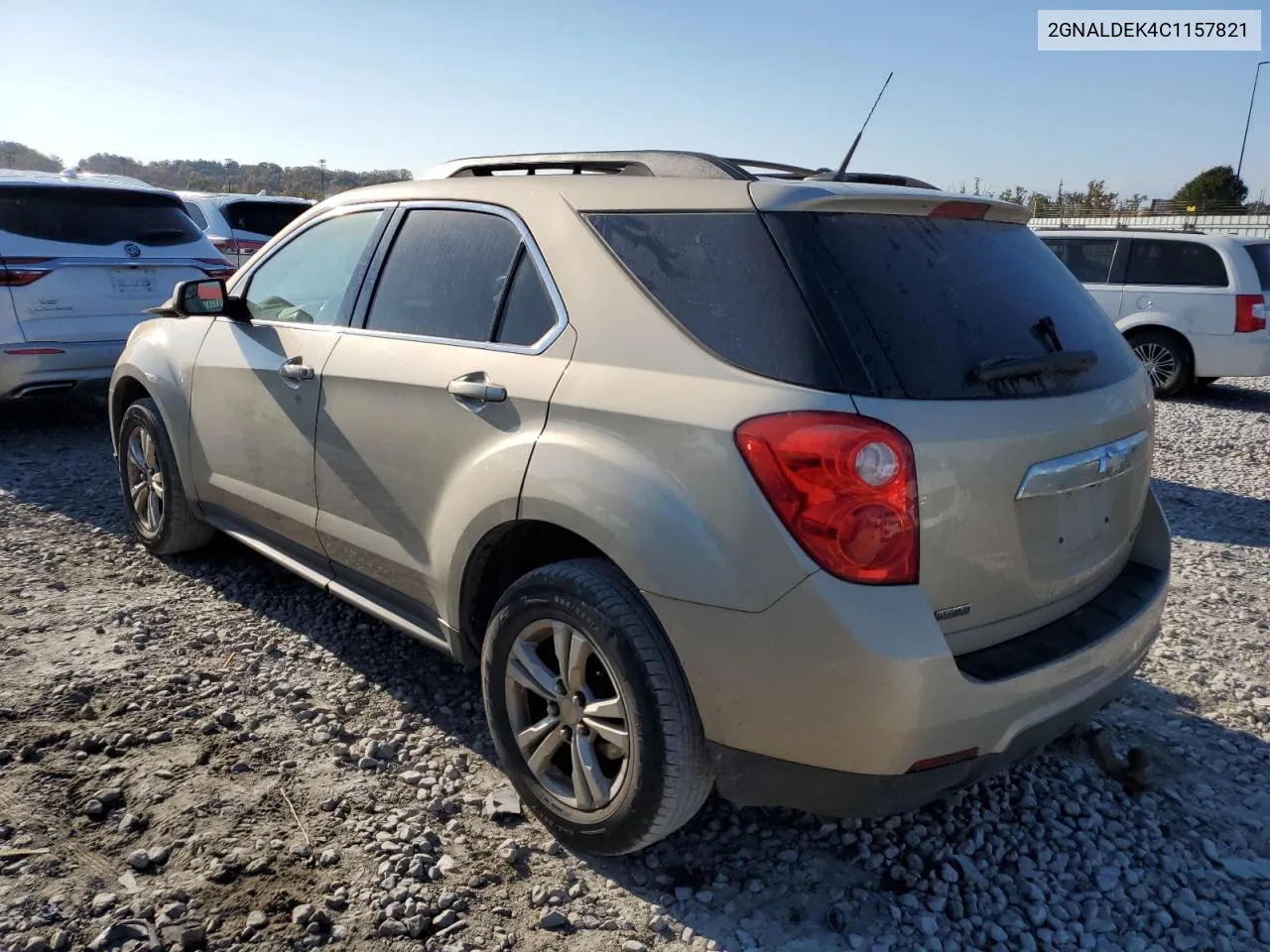 2012 Chevrolet Equinox Lt VIN: 2GNALDEK4C1157821 Lot: 77179084