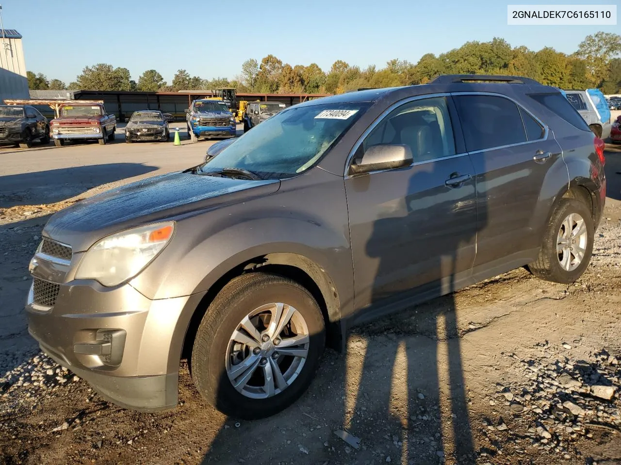 2012 Chevrolet Equinox Lt VIN: 2GNALDEK7C6165110 Lot: 77340094