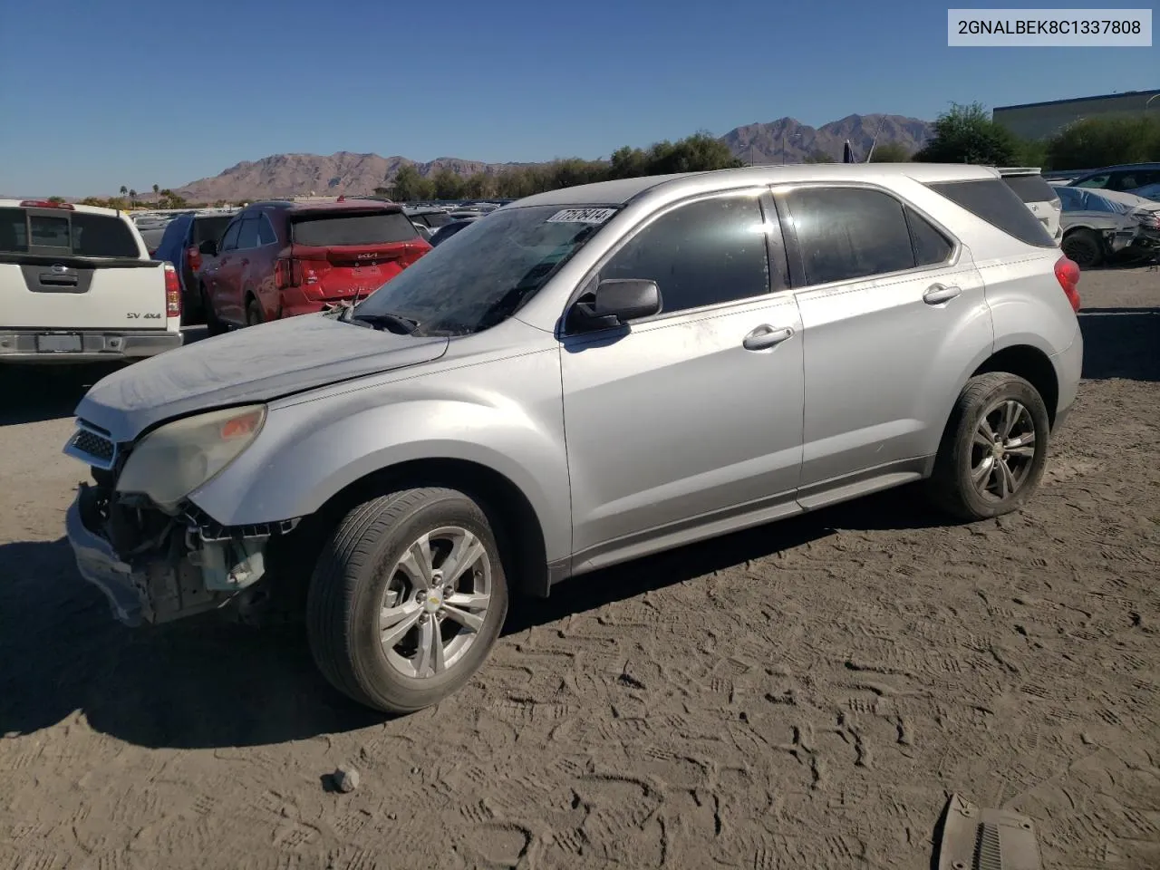 2012 Chevrolet Equinox Ls VIN: 2GNALBEK8C1337808 Lot: 77576414