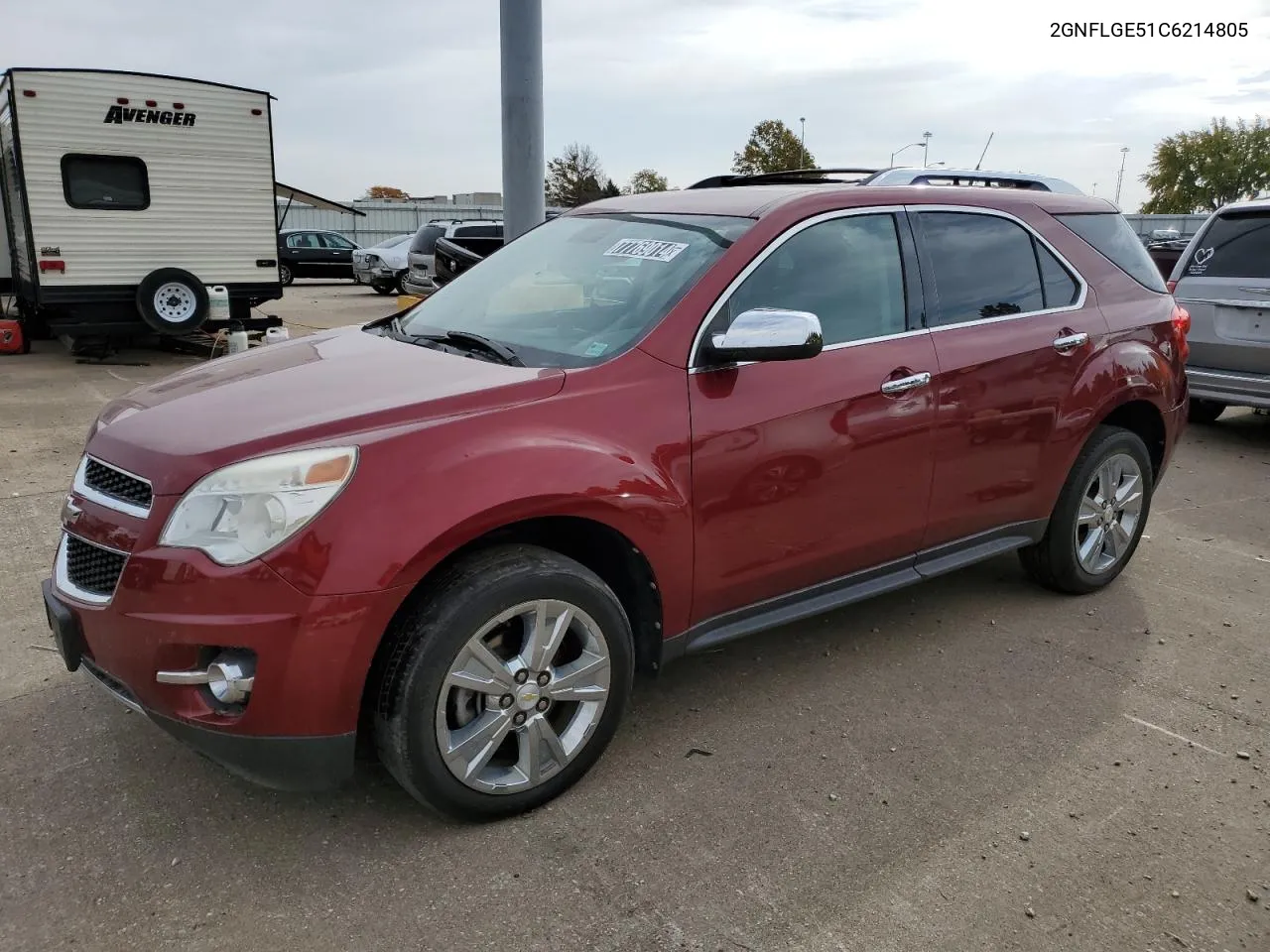 2012 Chevrolet Equinox Ltz VIN: 2GNFLGE51C6214805 Lot: 77769014