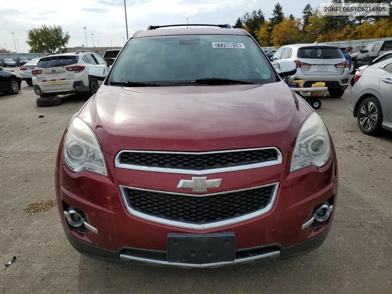 2012 Chevrolet Equinox Ltz VIN: 2GNFLGE51C6214805 Lot: 77769014