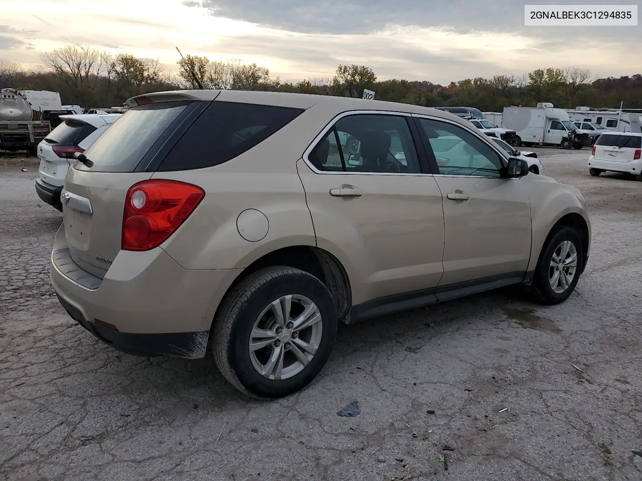 2012 Chevrolet Equinox Ls VIN: 2GNALBEK3C1294835 Lot: 77884514