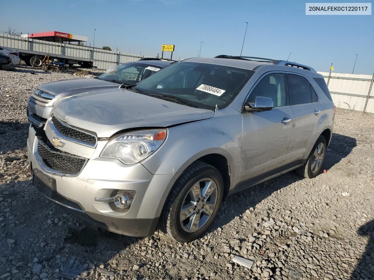 2012 Chevrolet Equinox Ltz VIN: 2GNALFEK0C1220117 Lot: 78088484