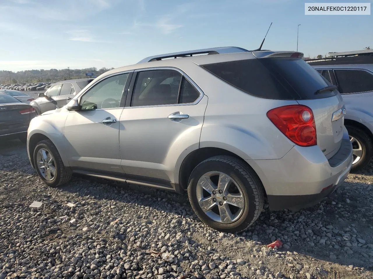 2012 Chevrolet Equinox Ltz VIN: 2GNALFEK0C1220117 Lot: 78088484