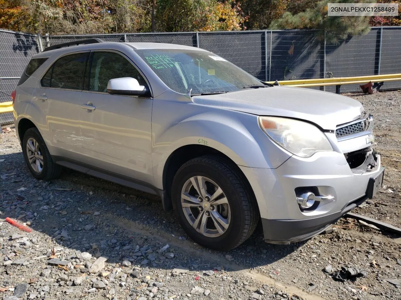 2012 Chevrolet Equinox Lt VIN: 2GNALPEKXC1258489 Lot: 78365054