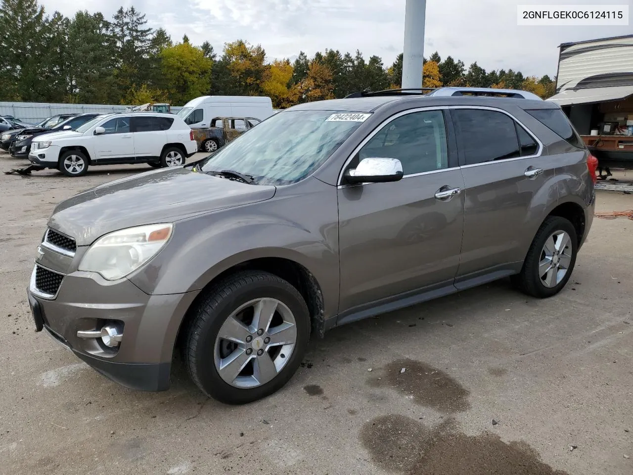 2012 Chevrolet Equinox Ltz VIN: 2GNFLGEK0C6124115 Lot: 78422404