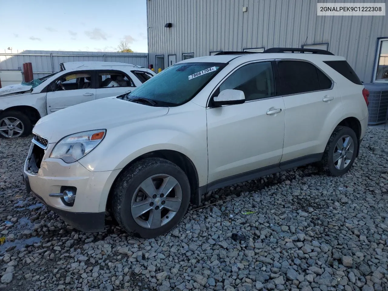 2012 Chevrolet Equinox Lt VIN: 2GNALPEK9C1222308 Lot: 78661704