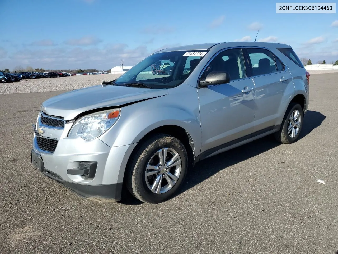 2012 Chevrolet Equinox Ls VIN: 2GNFLCEK3C6194460 Lot: 79431724