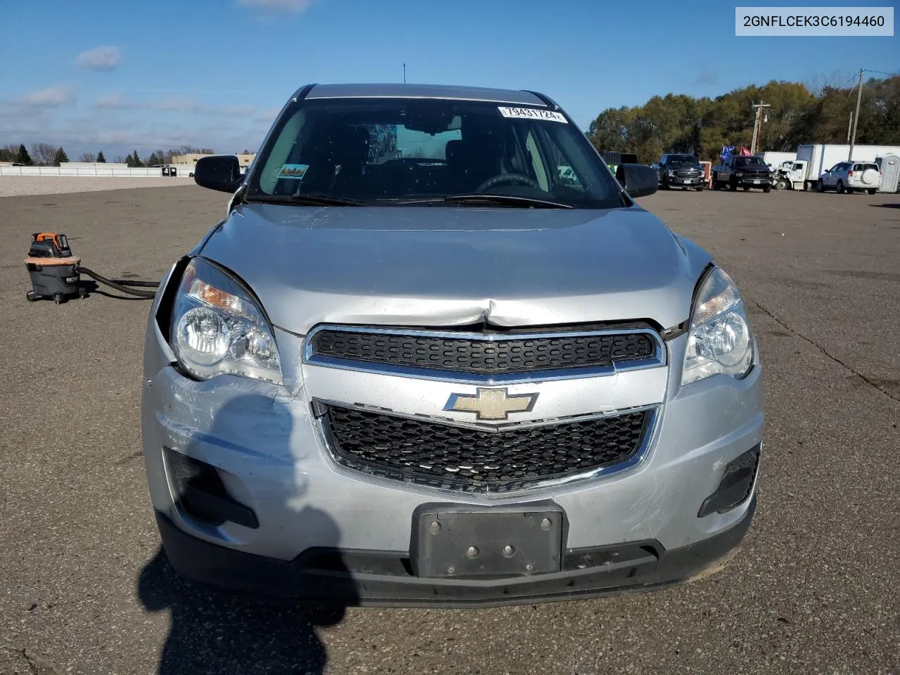 2012 Chevrolet Equinox Ls VIN: 2GNFLCEK3C6194460 Lot: 79431724