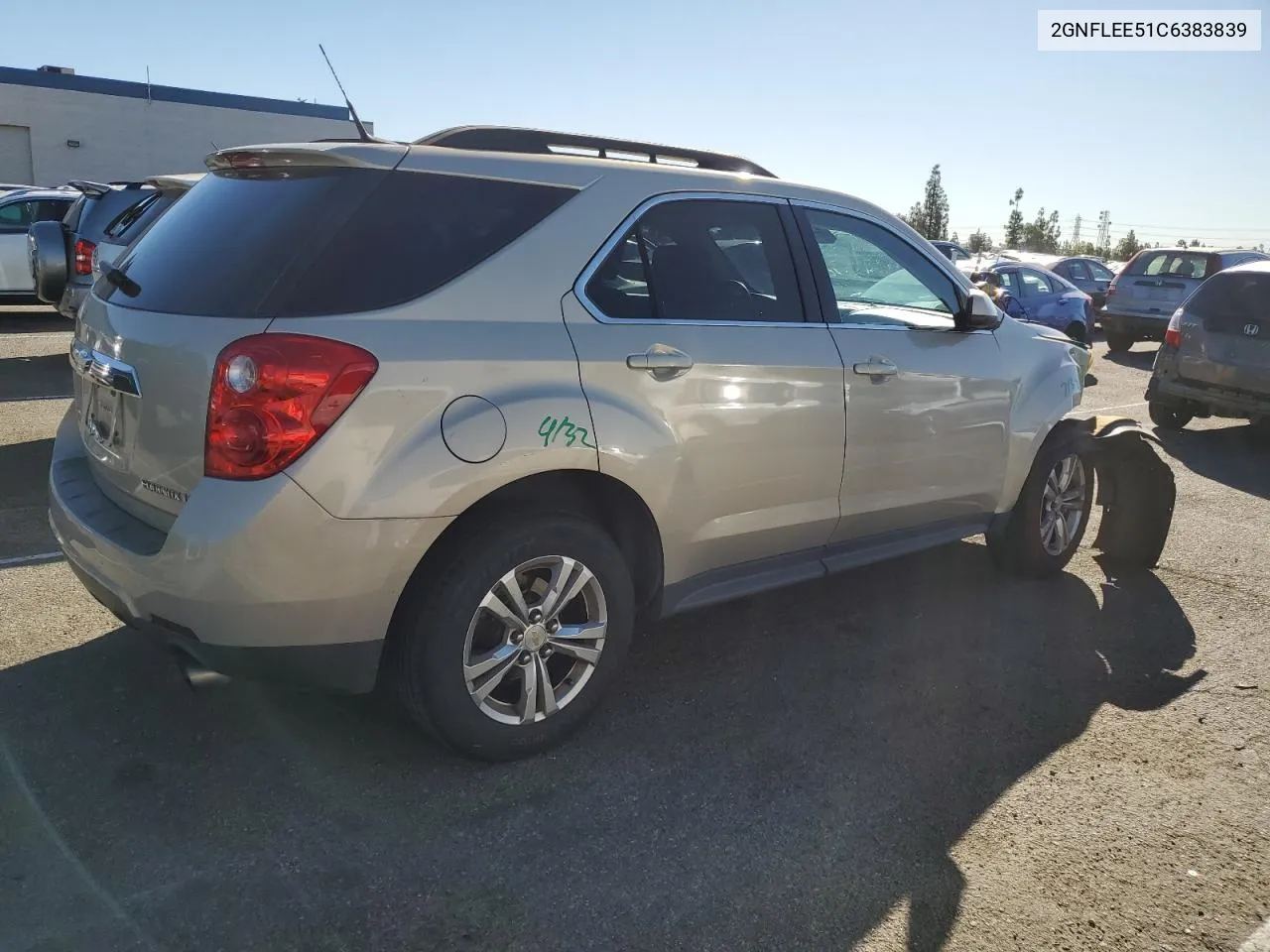 2012 Chevrolet Equinox Lt VIN: 2GNFLEE51C6383839 Lot: 79637814